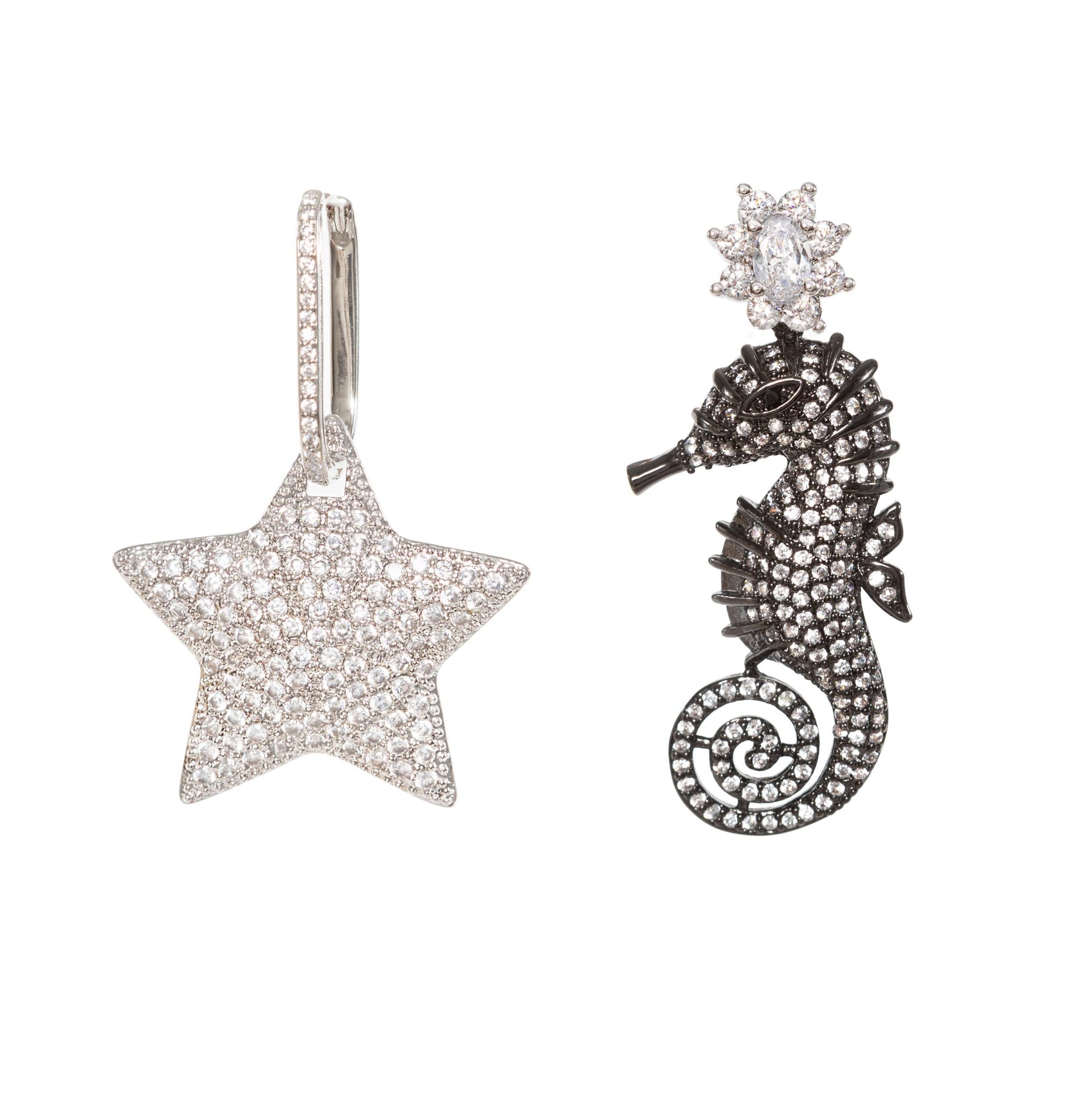 CABALLITO DE MAR SMOKY EARRINGS