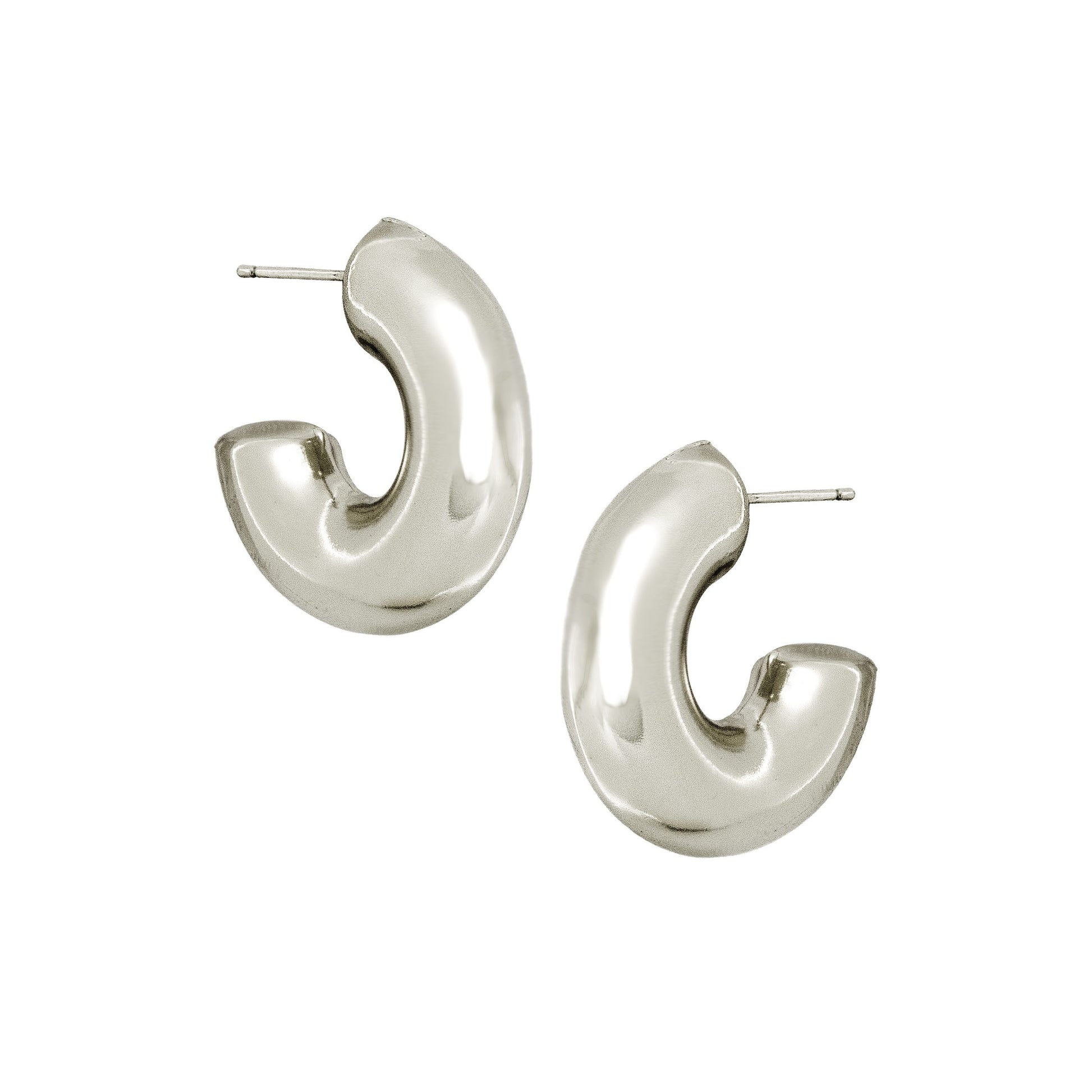 CHUBBY HOOPS SILVER