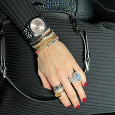 RUBY & SMOKY DIAMOND BAND
