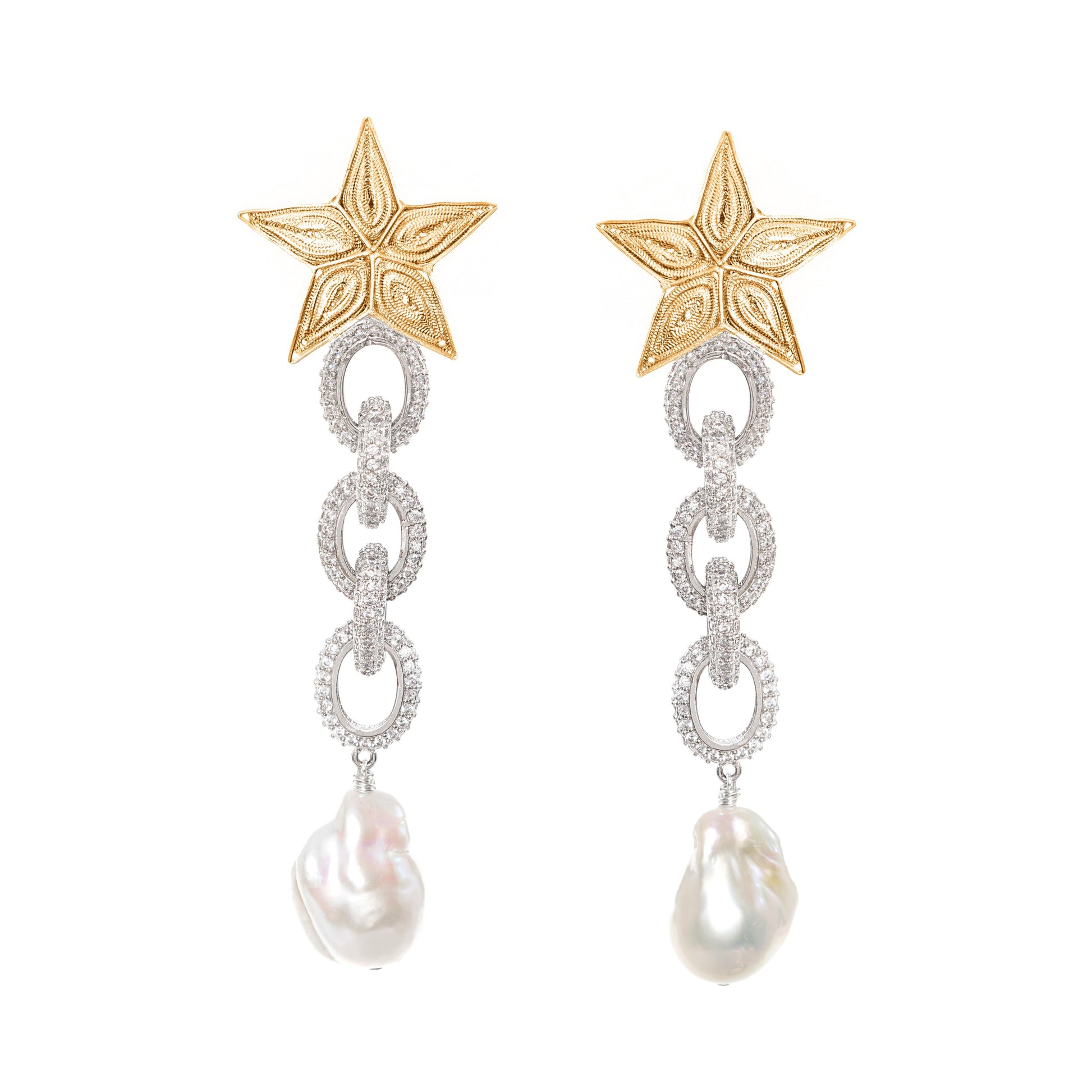 ESTRELLAS MARINAS GOLD EARRINGS