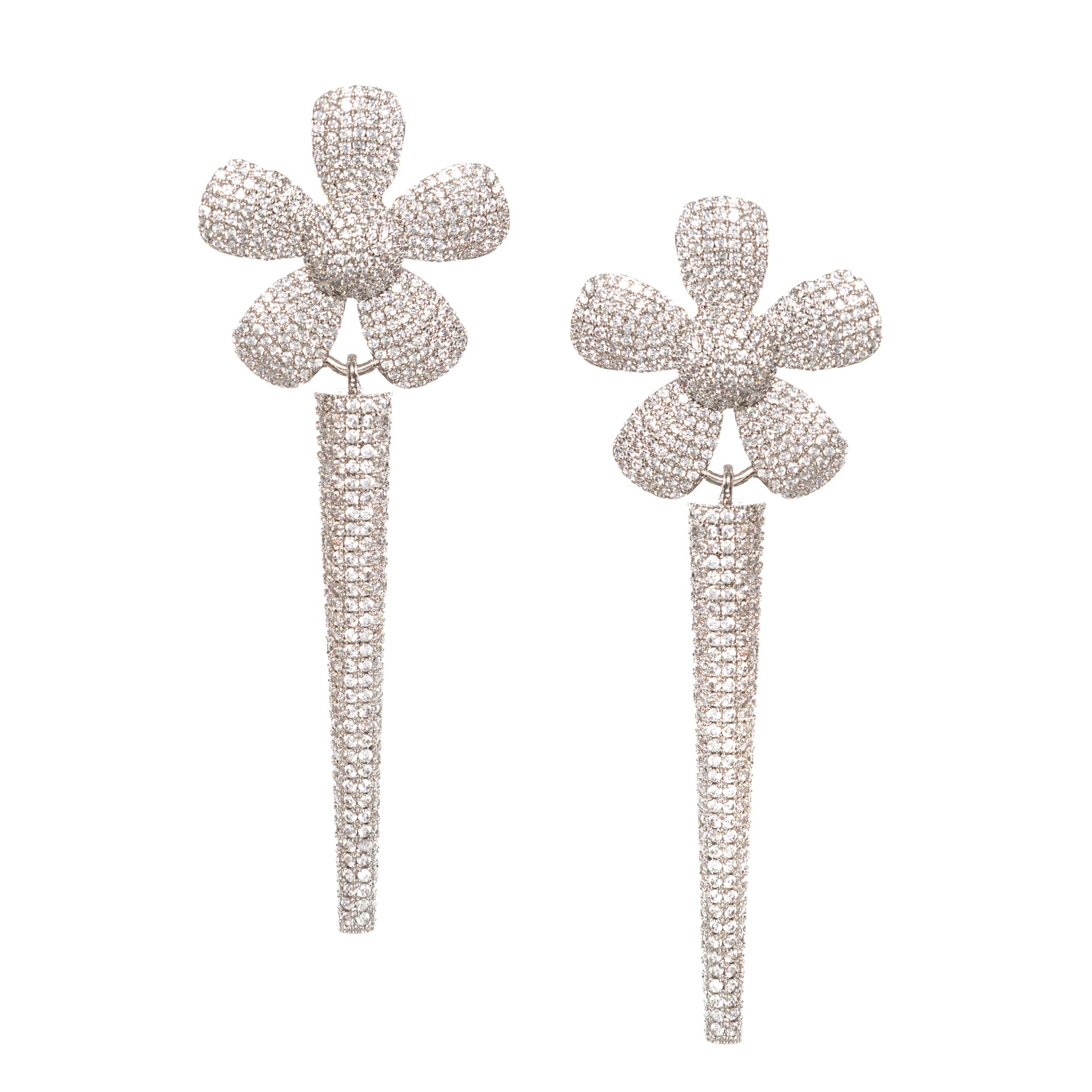 FLOWER SPIKE EARRINGS