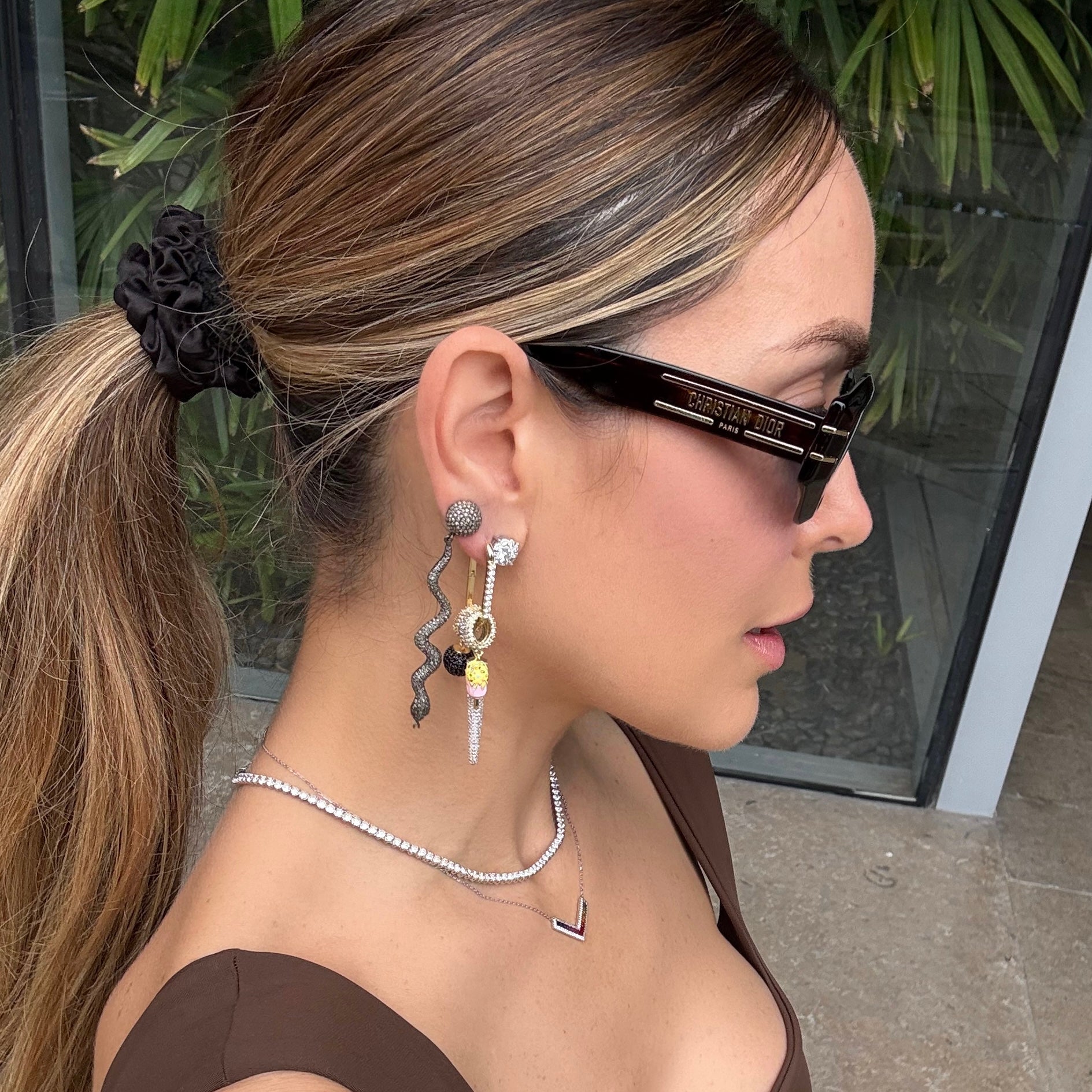 STAR & CHARMS GOLD HOOPS