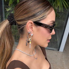 STAR & CHARMS GOLD HOOPS