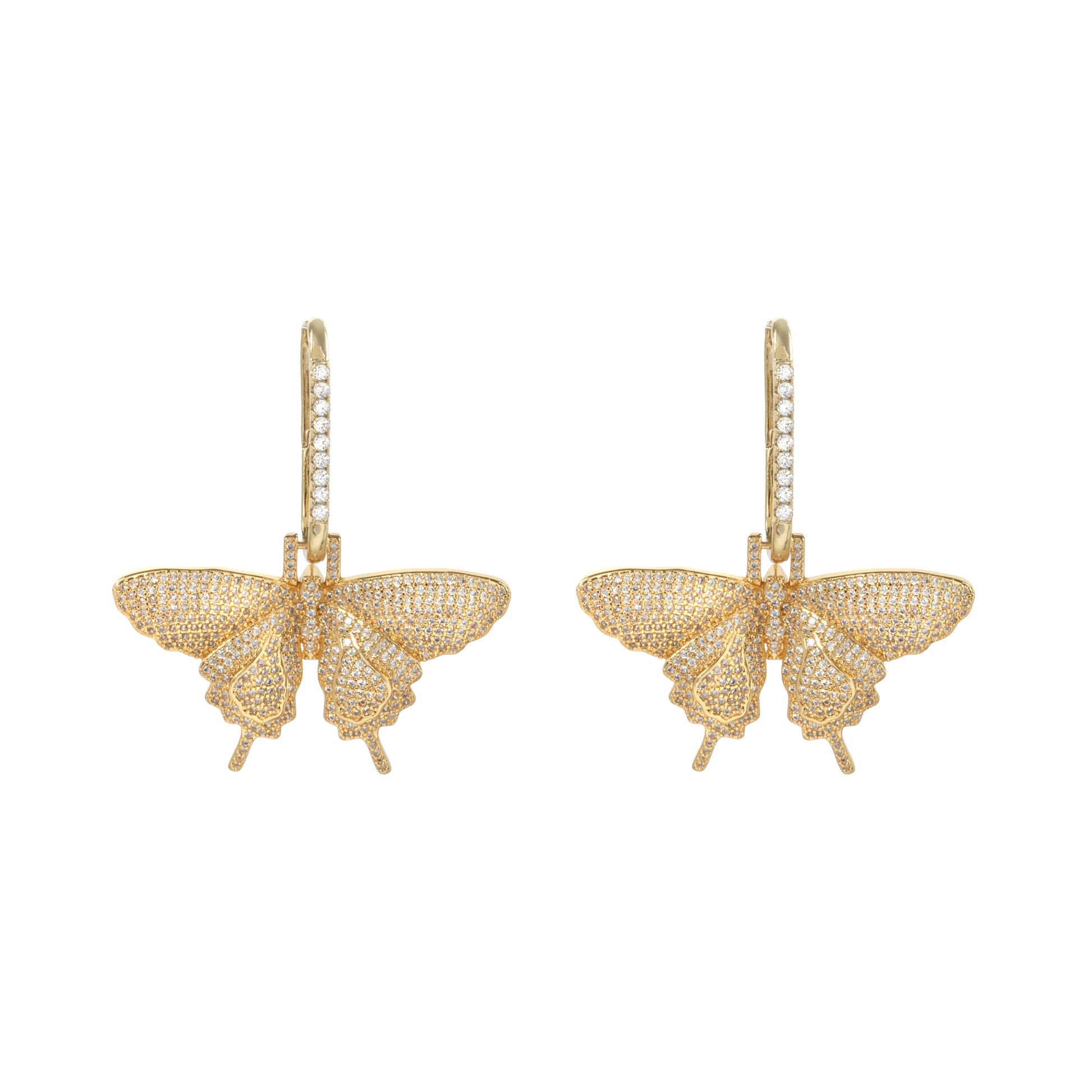 Mariposa Gold hoops