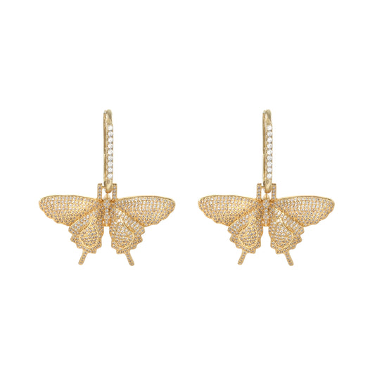 Mariposa Gold hoops