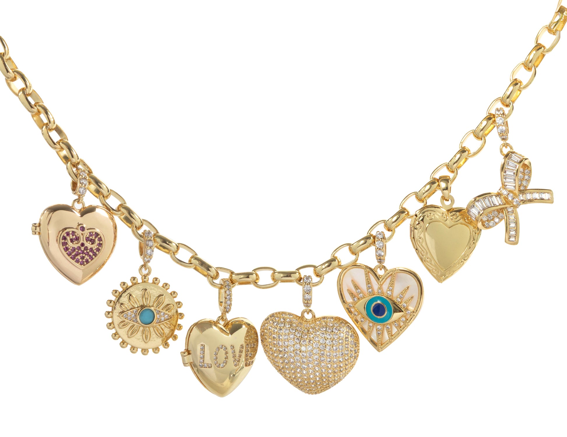 GOLD CHARMS NECKLACE