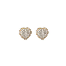 HEART DIAMOND STUDS