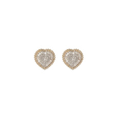 HEART DIAMOND STUDS