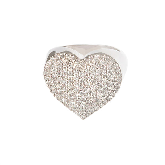 Jumbo Heart Diamond ring