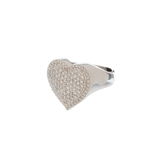 JUMBO HEART DIAMOND RING