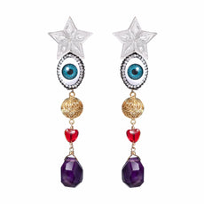 STAR EVIL EYE EARRINGS