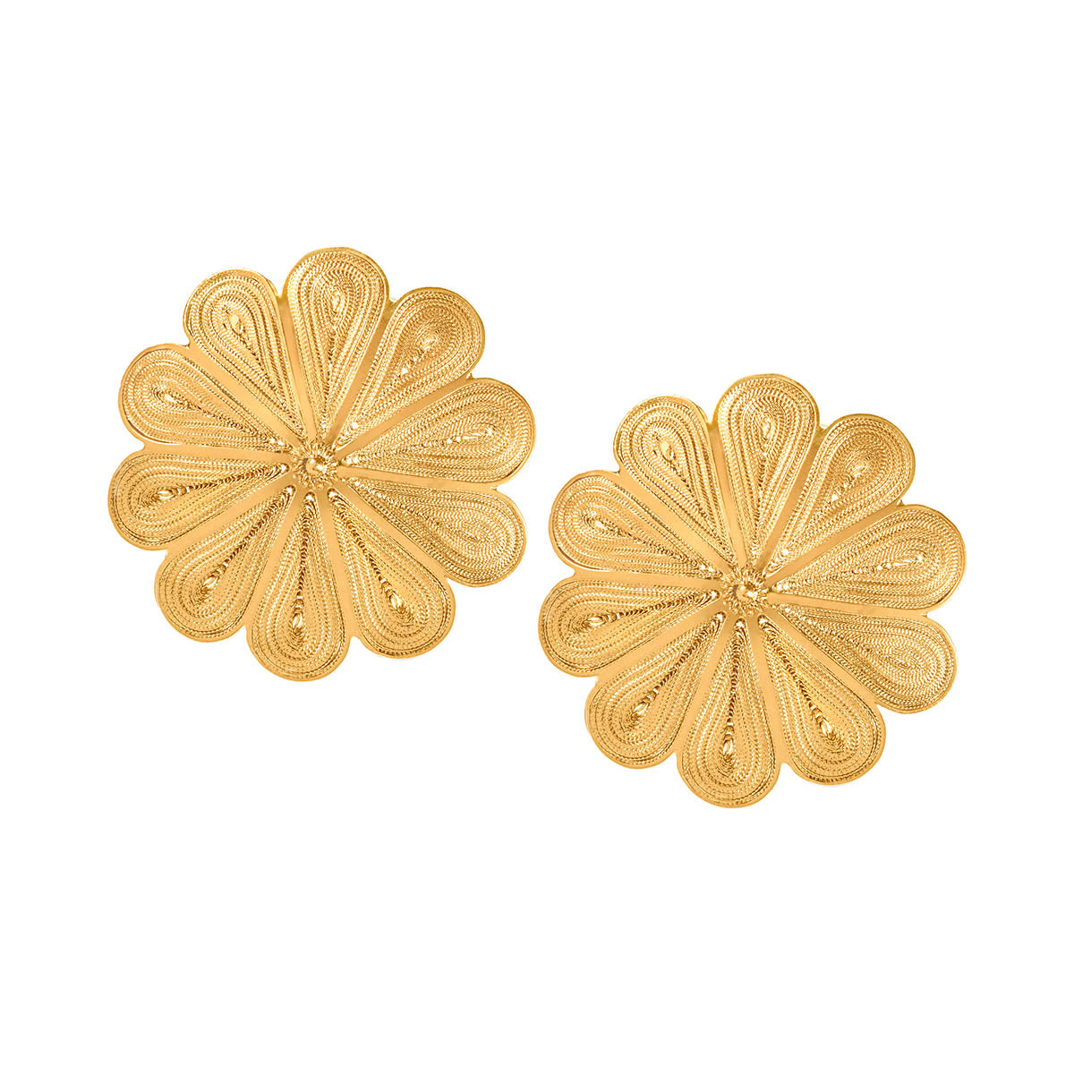 LAS FLORES GOLD EARRINGS