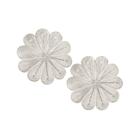 LAS FLORES SILVER EARRINGS