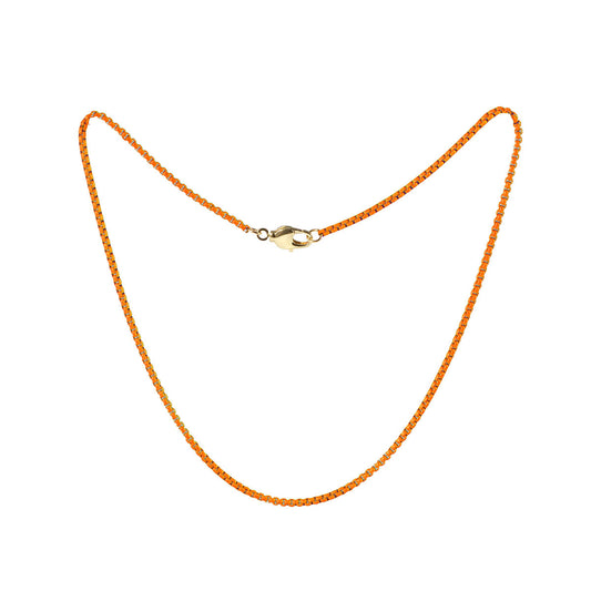 MINI NEON ORANGE NECKLACE