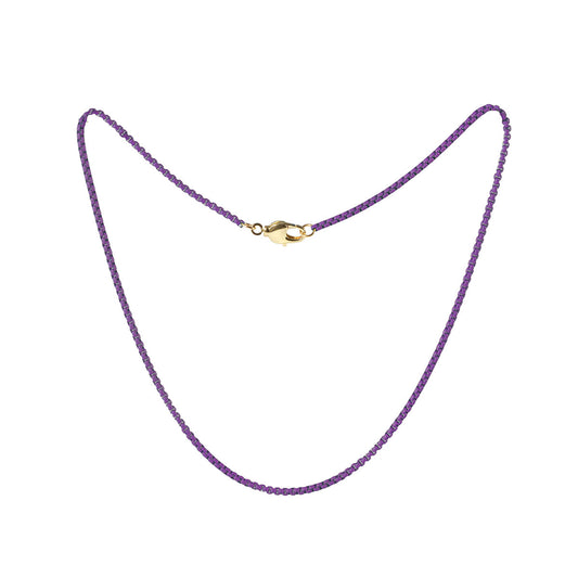 MINI NEON PURPLE NECKLACE