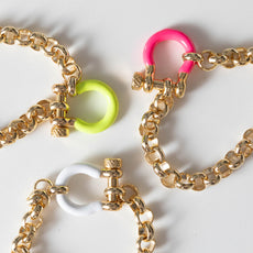 NEON GOLD WHITE BRACELET