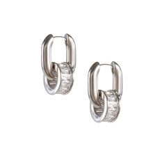 MINI DONUT SILVER HOOPS