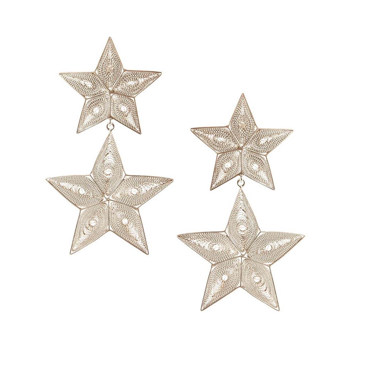 STAR STAR SILVER EARRINGS