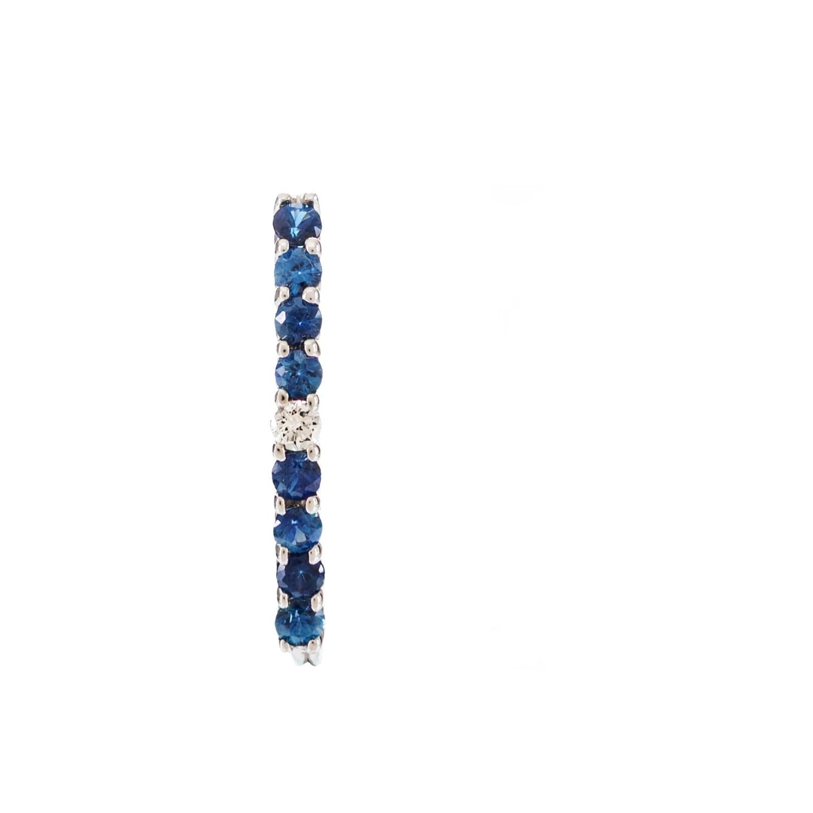 ELI SAPPHIRE AND DIAMOND EARRINGS