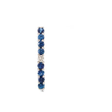 ELI SAPPHIRE AND DIAMOND EARRINGS
