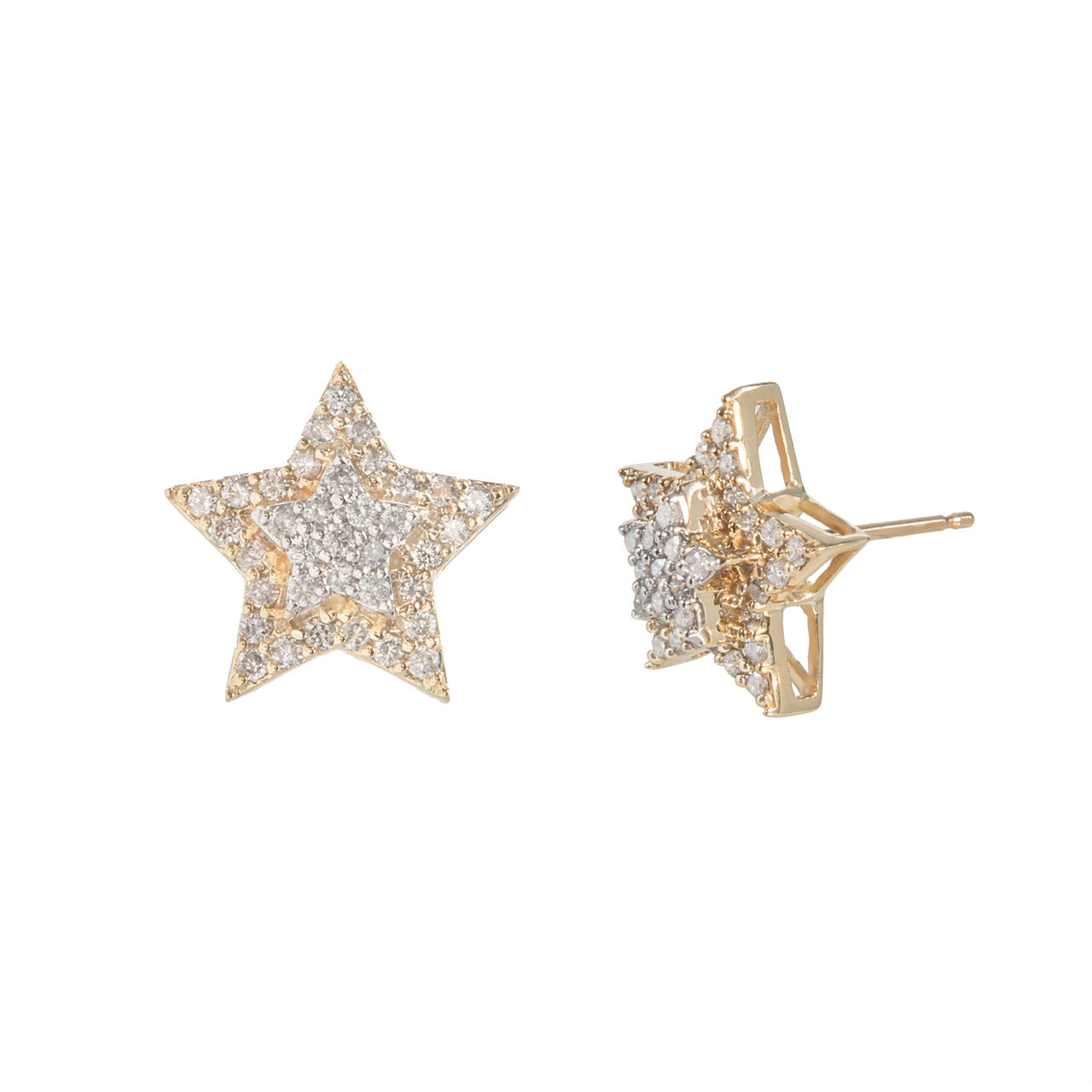 Star Diamond gold studs