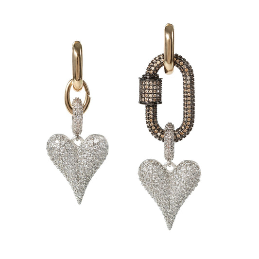 CHAMPAGNE LOVE LINK EARRINGS