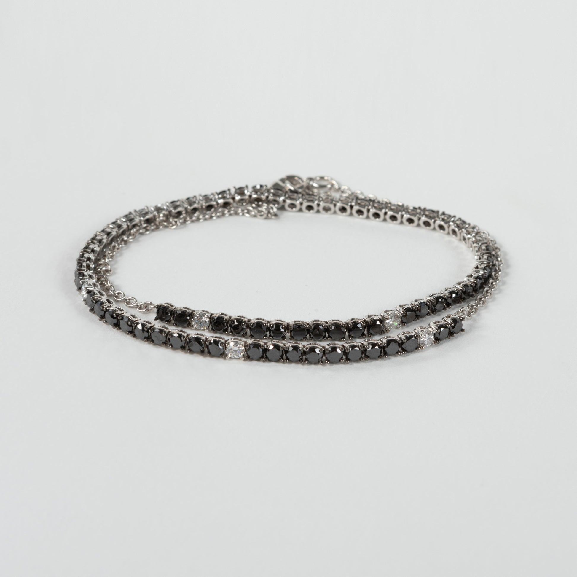 BLACK DIAMOND TENNIS CHOKER