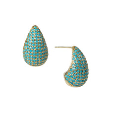 SPIKE TURQUOISE STUDS