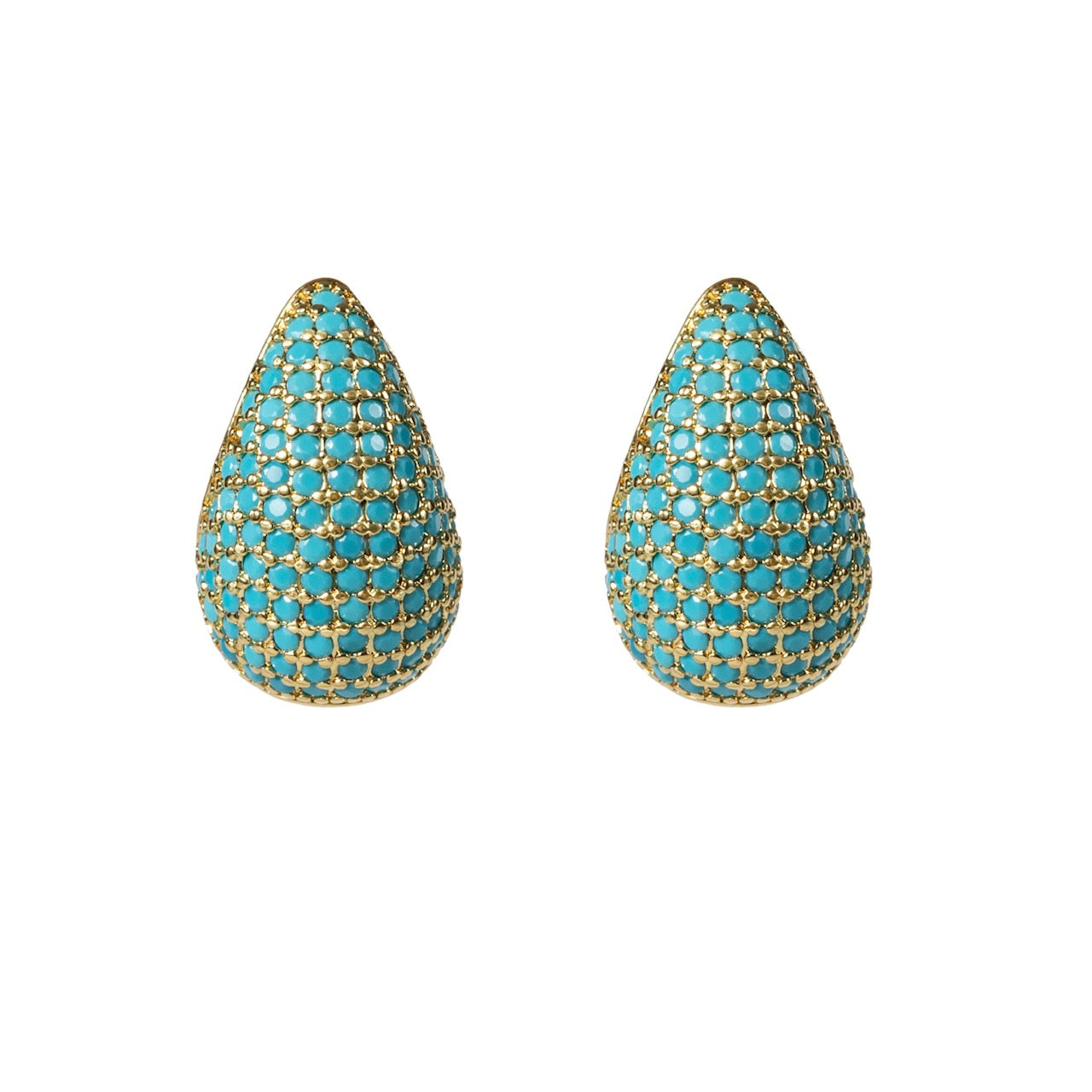 SPIKE TURQUOISE STUDS