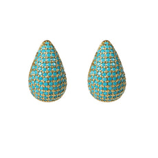 SPIKE TURQUOISE STUDS